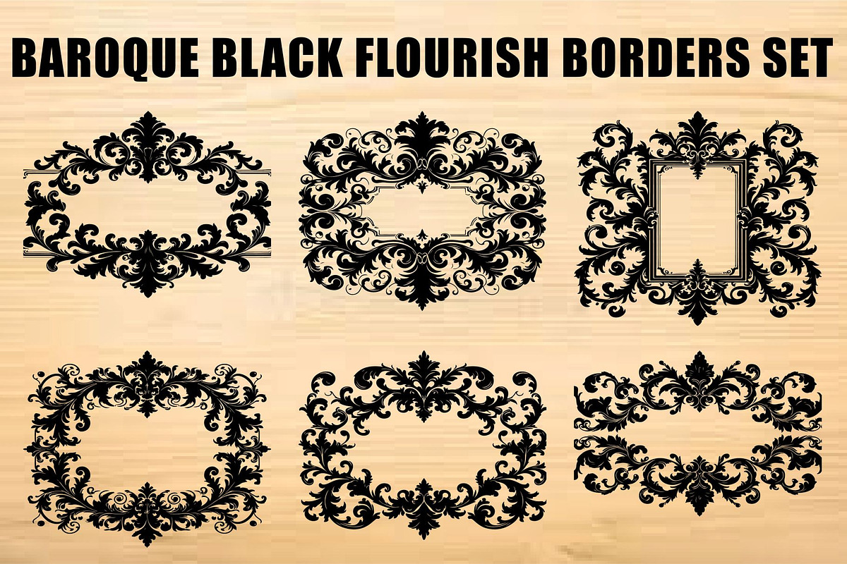 Laser Cut Frames set, an Object Graphic by Creativeshirt | Creative Market