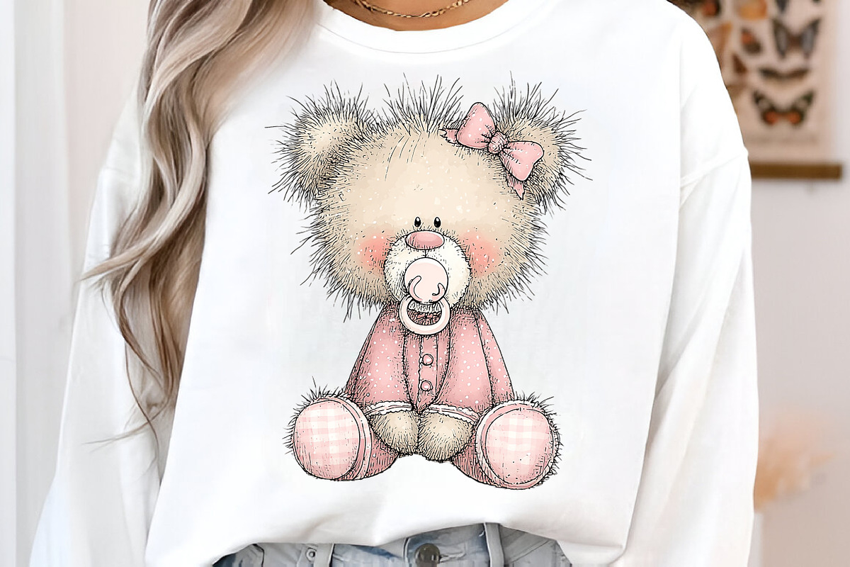 Watercolor Teddy Bear Clipart, an Illustration by SinaCreation (Photo 5 of 7)