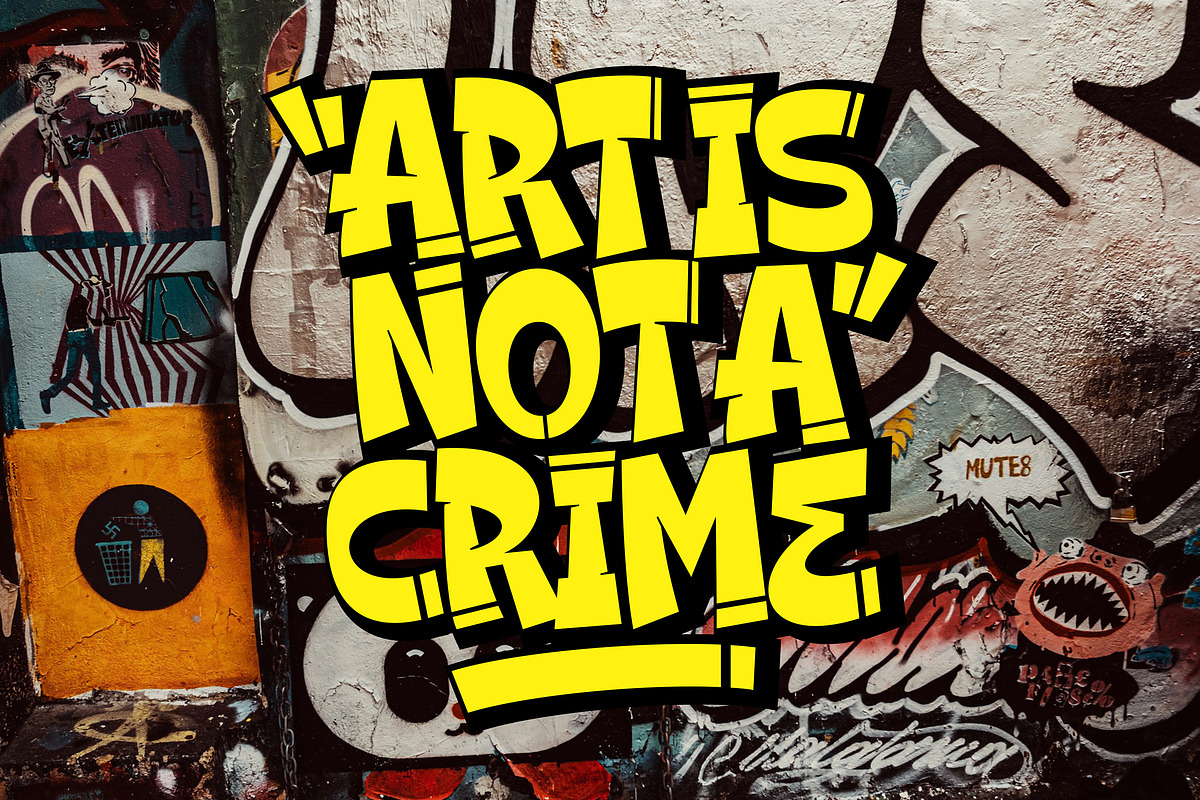 Broken Graffiti, a Blackletter Font by Rvq Type Foundry (Photo 6 of 6)