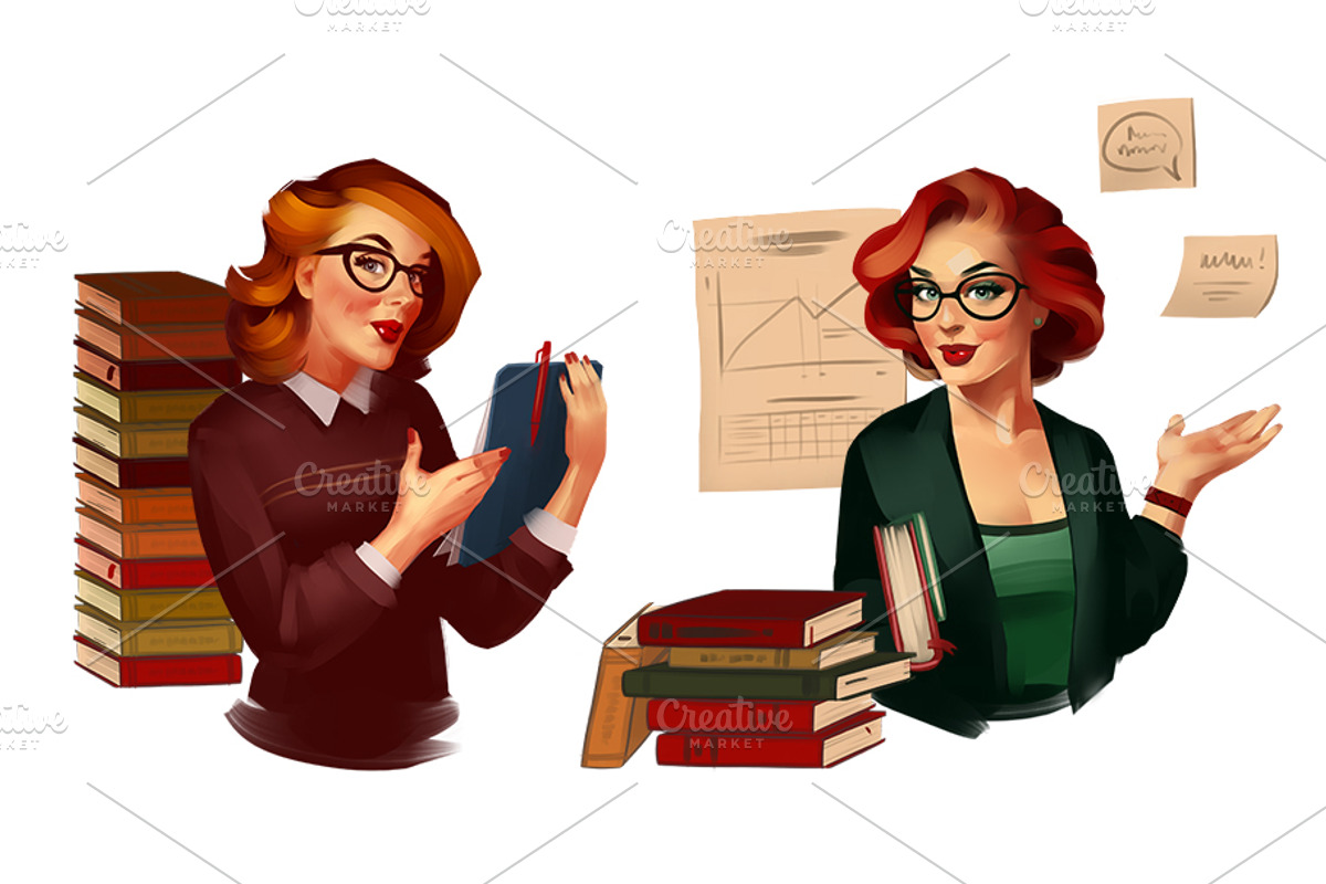 Business Pin-up girls, an Education Illustration by Ira Cvetnaya (Photo 7 of 8)