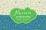 Meowers, a Pattern Graphic by Iconka (Thumbnail 1 of 3)