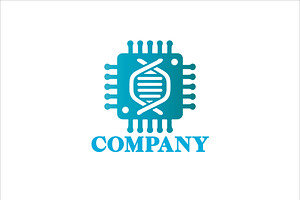 Chip DNA Logo, a Branding & Logo Template by Vectorium Studio