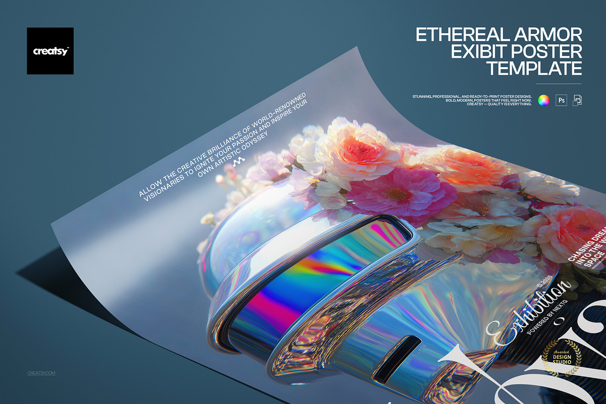 Ethereal Armor Poster Template, a Poster Template by creatsy5 (Photo 1 of 4)