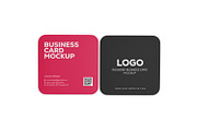 Rounded Square Name Card Mockup, an Advertising Mockup by RamStudio2 (Thumbnail 3 of 14)