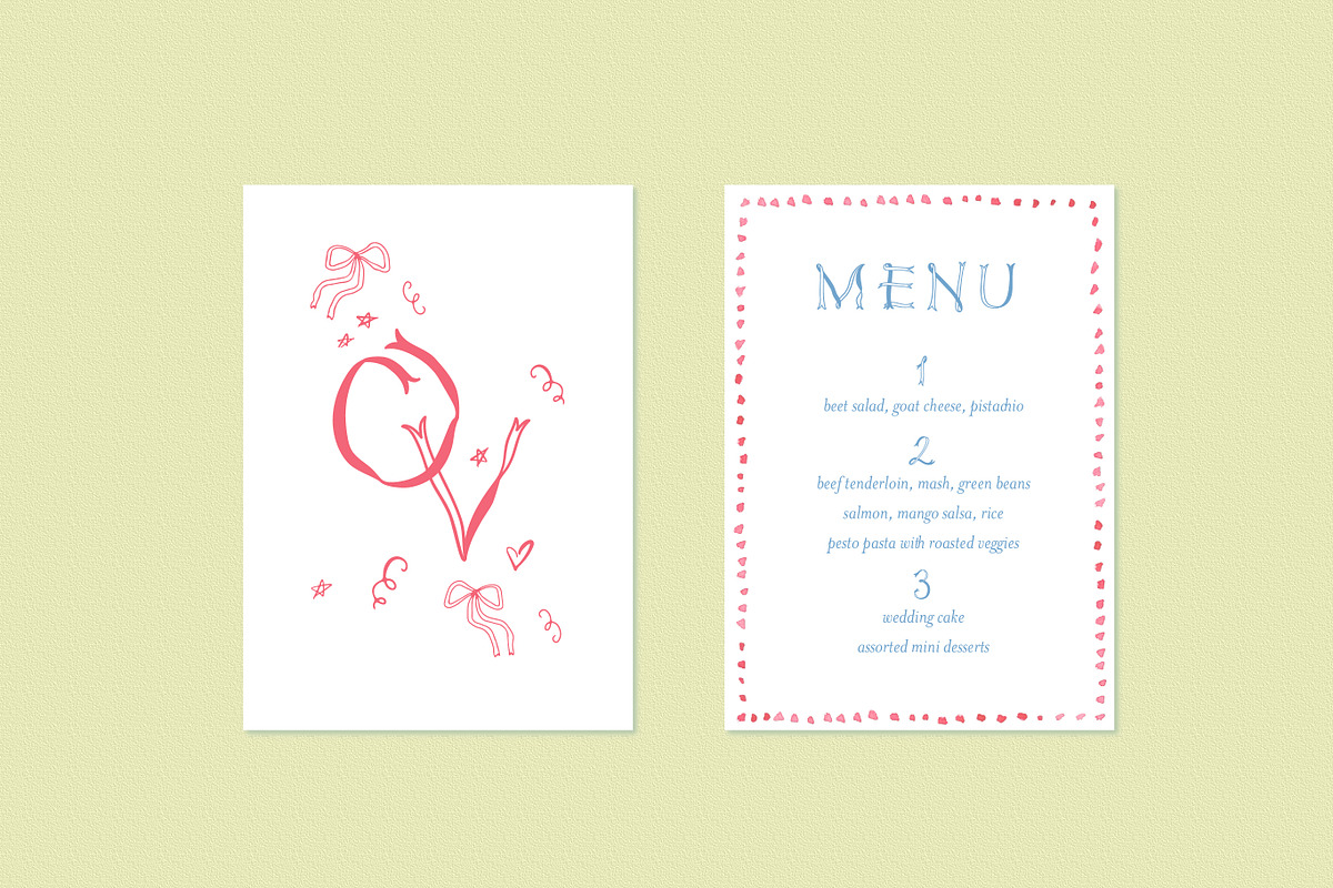Ribbons Monogram Font, a Handwritten Font by Design by Laney (Photo 13 of 13)