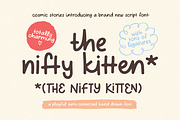 The Nifty Kitten Script Font, a Script Font by CarmineType (Thumbnail 21 of 21)