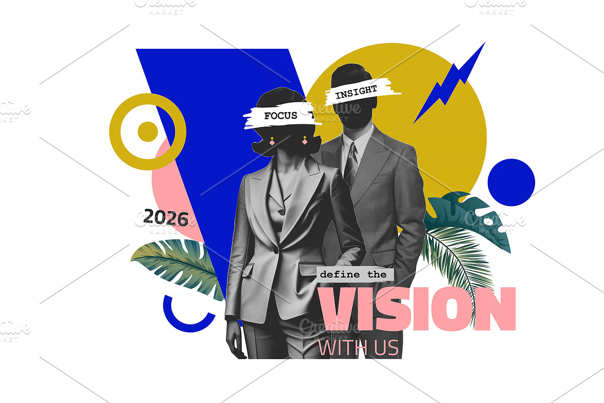 Modern Business Collage Poster Set, an Object Graphic by Creative Graphics (Photo 4 of 5)