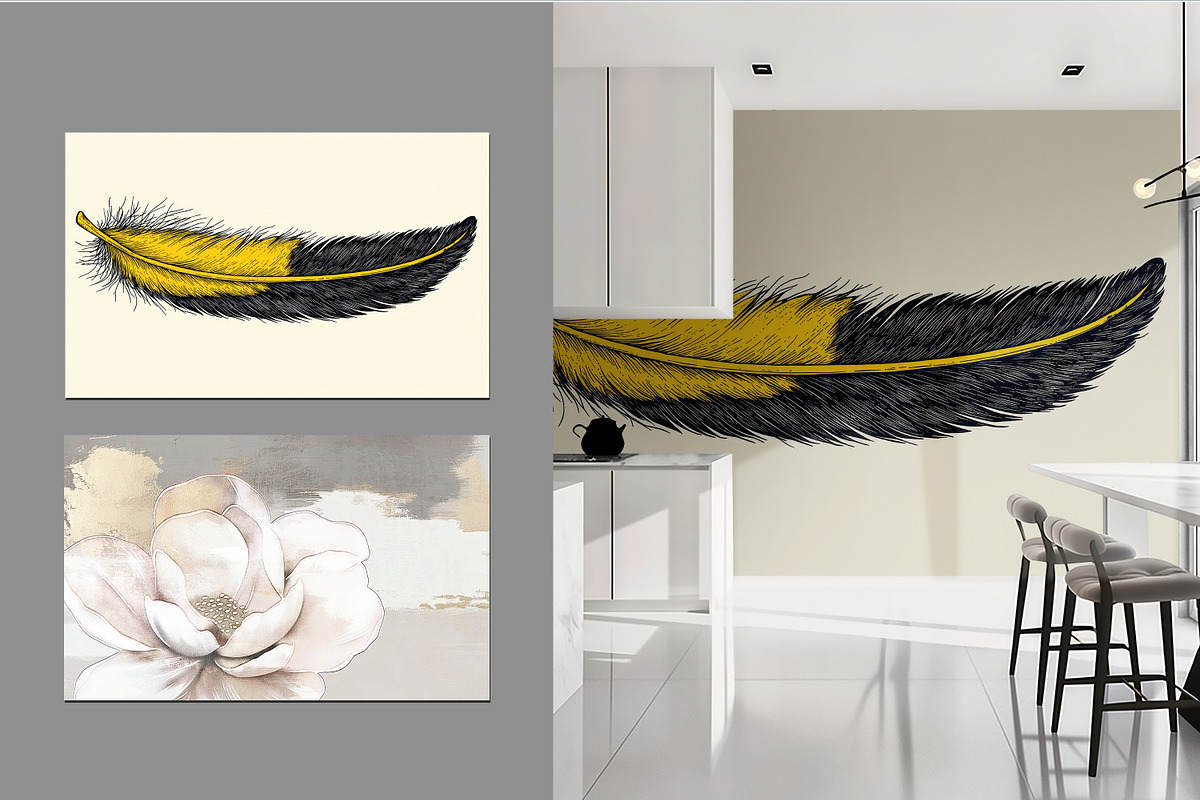 Abstract Combination Art Wallpaper, a Decorative Illustration by fei long (Photo 10 of 10)