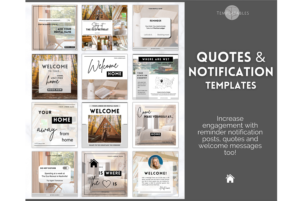 Airbnb Instagram Template Bundle!, a Social Media Template by Templatables (Photo 7 of 12)