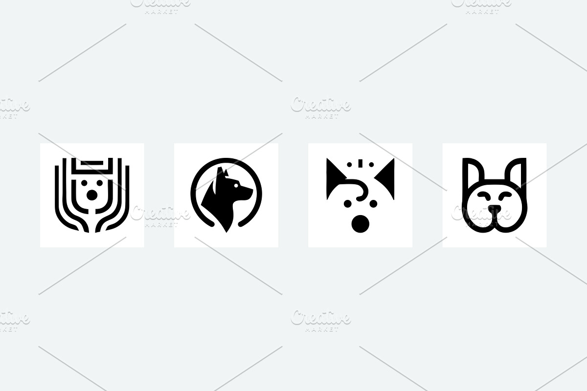 Dog Head Logo Pack, a Branding & Logo Template by Vectorium Studio (Photo 4 of 5)