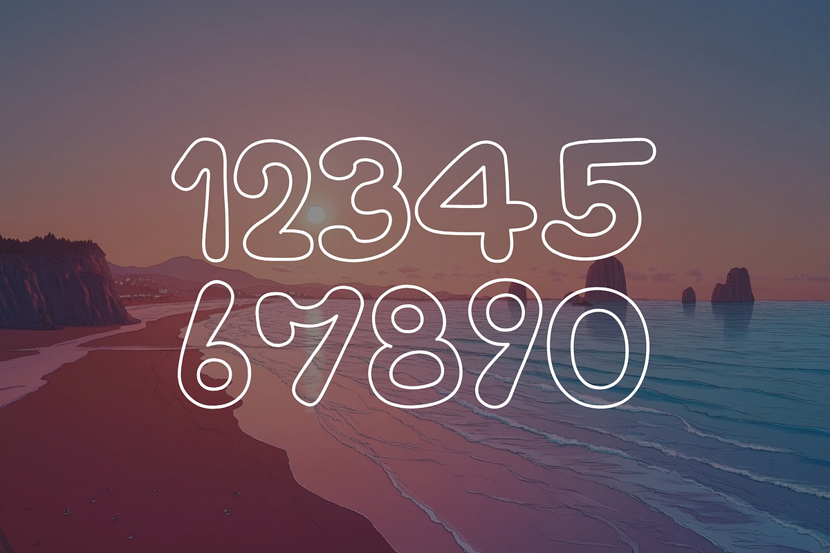 Outline Echoes - Outline Typeface, a Handwritten Font by HipFonts (Photo 3 of 8)
