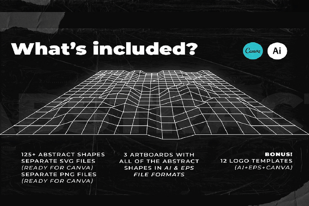 125+ Abstract Geometric Shapes, a Shape Add-On by Chipshpow Graphics (Photo 3 of 11)