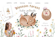 Blossom baby animals kids collection, an Animal Illustration by Allure Art (Thumbnail 1 of 26)