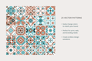 Mediterranean tiles vector patterns, a Pattern Graphic by Katerina.Sea.Digital (Thumbnail 4 of 7)