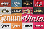 50 Vintage Text Effects Bundle, a Brushes & More by Graphicdome (Thumbnail 5 of 5)