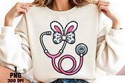 Easter Bunny Nurse Coquette Bow PNG, an Illustration by Daily.Designs (Thumbnail 5 of 5)