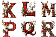 Christmas Alphabet Monogram, an Illustration by Designking (Thumbnail 3 of 5)