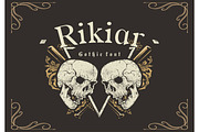 Rikiar Gothic Font, a Blackletter Font by DmDesignsStoreArt (Thumbnail 1 of 2)