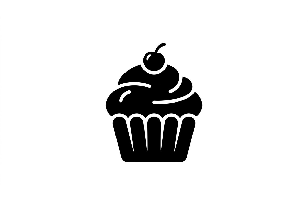 Frosted Cupcake Silhouette Pack, an Object Graphic by Designs_River (Photo 2 of 3)