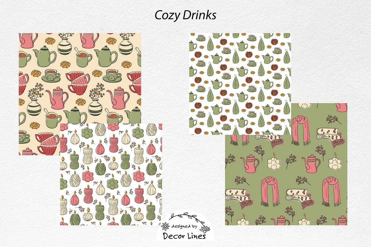 Thanksgiving Seamless Patterns, a Pattern Graphic by Decor Lines (Photo 6 of 10)