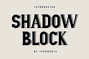 Shadow Block, a Script Font by InermediaSTUDIO (Thumbnail 1 of 8)
