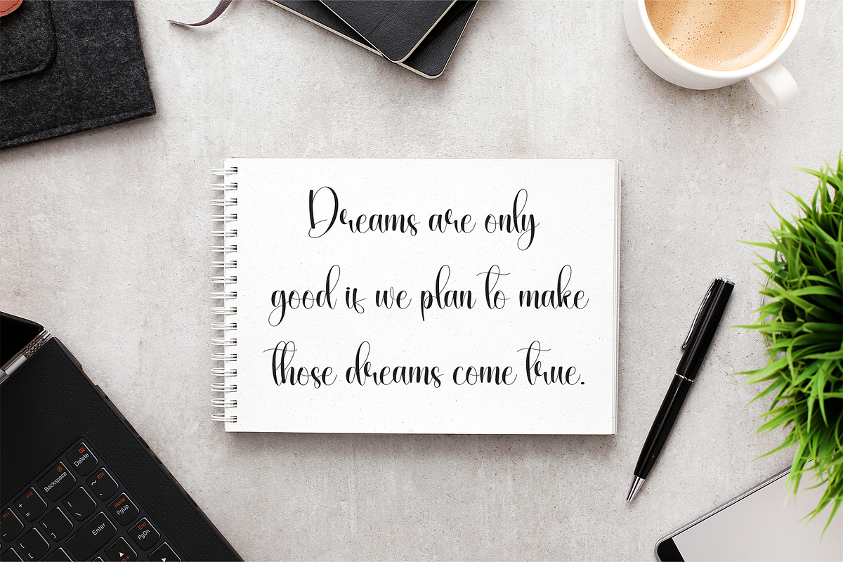 Youngish | Script Font, a Handwritten Font by Scratchones (Photo 3 of 9)