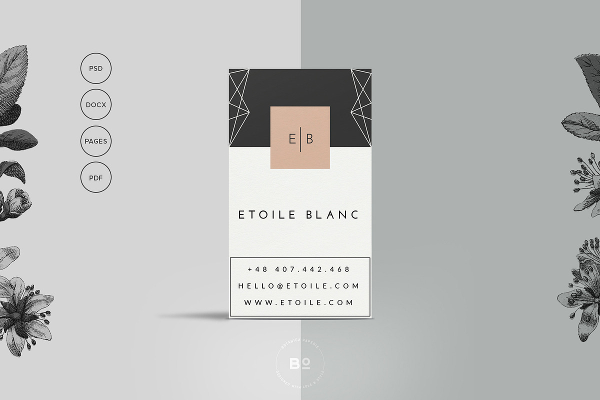 Creative Resume Template for MS Word, a Resume Template by Botanica Paperie (Photo 4 of 6)