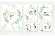 Watercolor leaves, a Decorative Illustration by Iryna Danyliuk (Thumbnail 6 of 11)