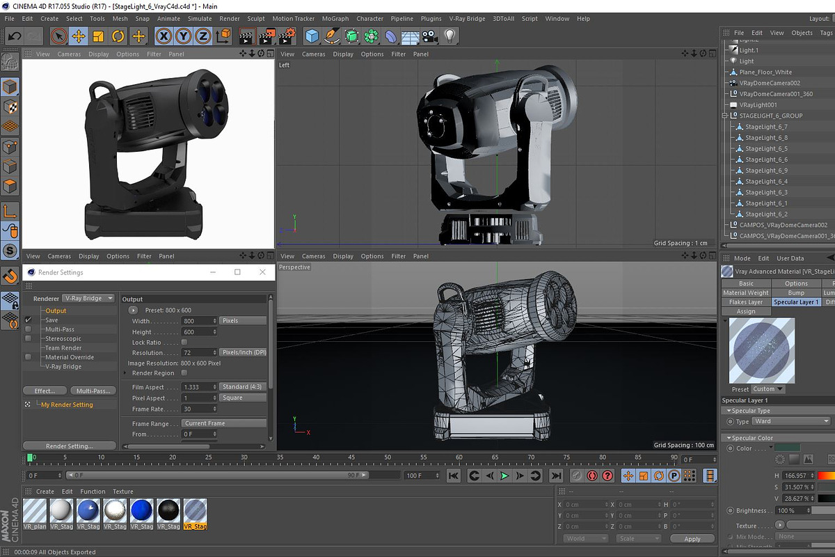 Stage Lighting Collection-14 PCS, an Object 3D Model by akerStudio (Photo 279 of 309)