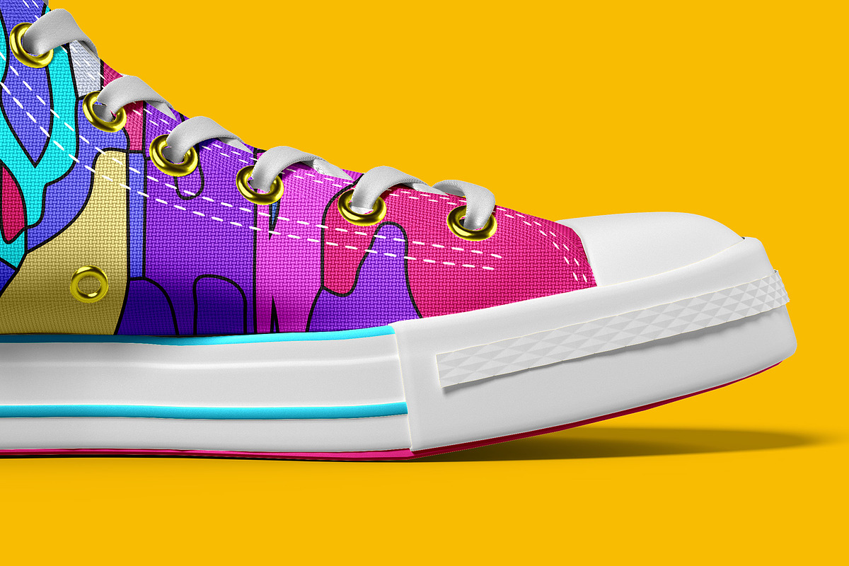 Sneakers Shoes Mockup - 9 views, a Packaging Mockup by Illusiongraphic (Photo 22 of 28)