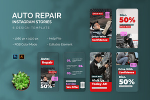 Auto Repair - Instagram Story, a Social Media Template by StreaksideStd