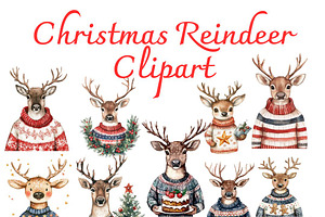 Christmas Reindeer Clipart