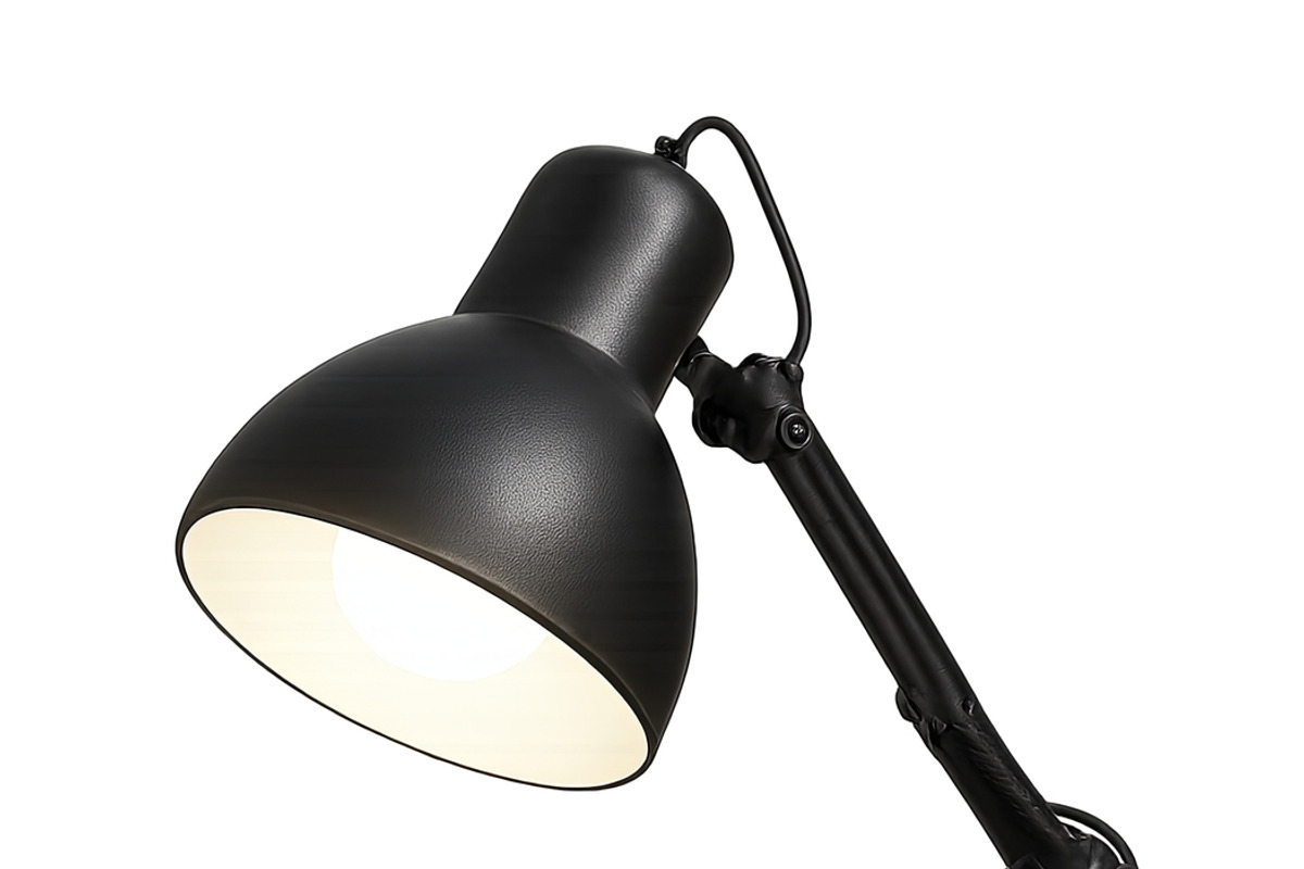 Desk lamp with adjustable arm on cle, an Illustration by Dvoevnore photos