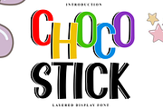 Choco Stick, a Script Font by FreshTypeINK (Thumbnail 1 of 7)