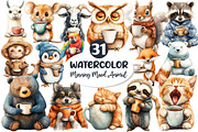 Morning Mood Animal And Coffee Bundl, an Illustration by Dream Creation (Thumbnail 1 of 6)