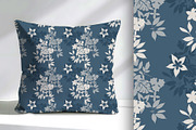 Blue Floral Seamless Repeat, a Pattern Graphic by Sharon Schwalbe (Thumbnail 1 of 4)