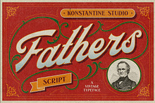 Fathers - Vintage Old Lettering Font