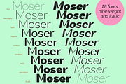 Moser | Font Family, a Sans Serif Font by Almond Type (Thumbnail 3 of 11)