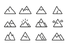 Mountain illustrations in various, an Illustration by ZinetroN
