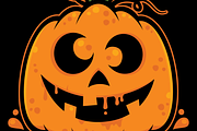 Let's Get Smashed Halloween Pumpkin, a Seasonal Illustration by Schwegel Illustration (Thumbnail 2 of 3)