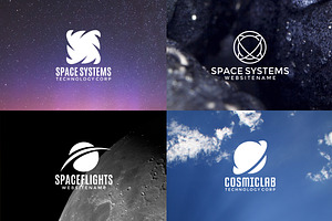 Set Of Space Logos