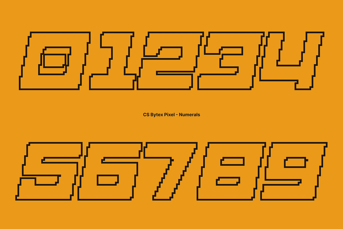CS Bytex Pixel, a Sans Serif Font by Craft Supply Co. (Photo 4 of 8)