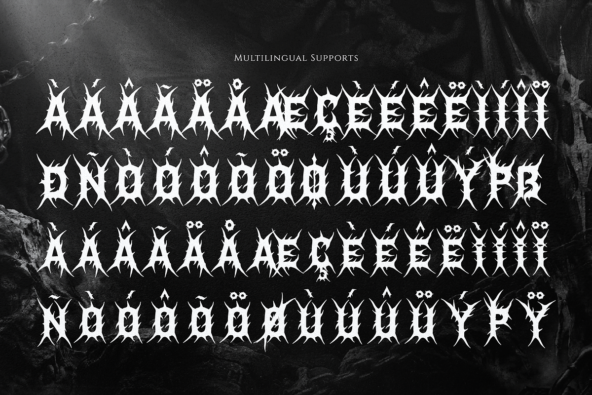 Helvorn | Black Metal Display, a Blackletter Font by Denustudios (Photo 10 of 11)