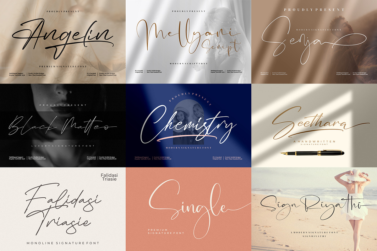 Gorgeous and Elegant Signature Font, a Font by Integritype Studio (Photo 3 of 6)