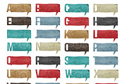 Speech Labels Alphabet, an Object Graphic by WhiteSpace Design Studio (Thumbnail 2 of 2)