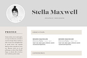 3 Page Resume Template | INDD + DOCX, a Resume Template by Basic Creations (Thumbnail 4 of 5)