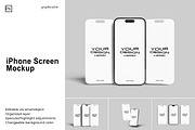 iPhone Screen Mockup, an iPhone Mockup by Graphiculon (Thumbnail 1 of 11)