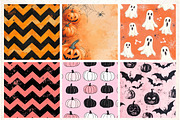 Cute Halloween Themed Digital Papers, an Illustration by Libby Wishes (Thumbnail 5 of 6)
