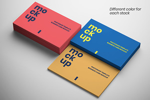 3 In 1 Business Cards Mockup