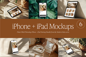 6 iPad iPhone Photoshop Mockups